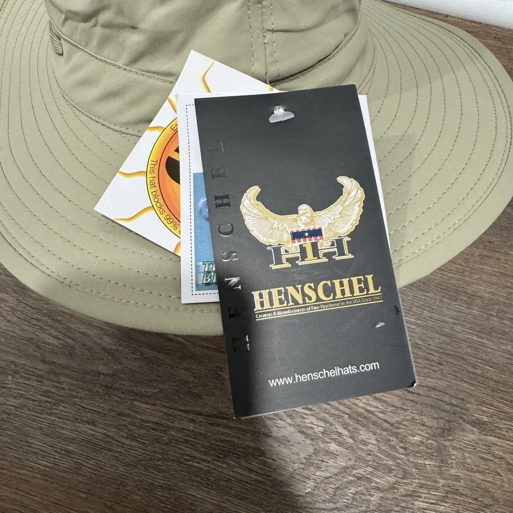 NWT Henschel Camper Travel Hat Boonie‎ Khaki Men's Sz L Breezer UPF 50